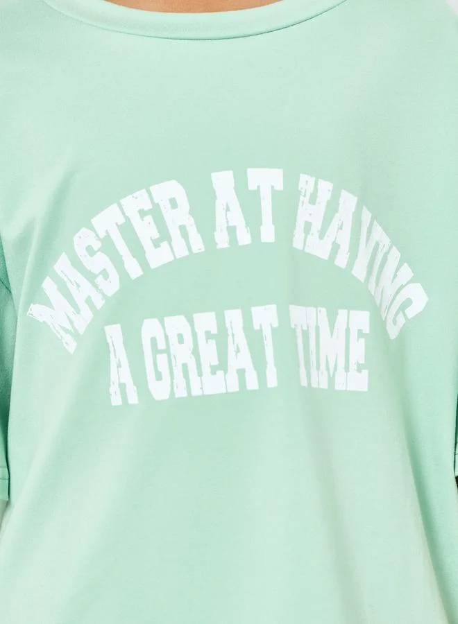 Styli Boys Oversized T-Shirt and Shorts Set